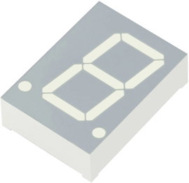 7 szegmenses kijelző, sárga 20.32 mm 1.95 V Számjegyek: 1 Kingbright SA08-11SYKWA