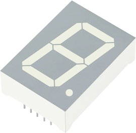 7 szegmenses kijelző, piros 25.4 mm 3.7 V Számjegyek: 1 Kingbright SA10-21SURKWA