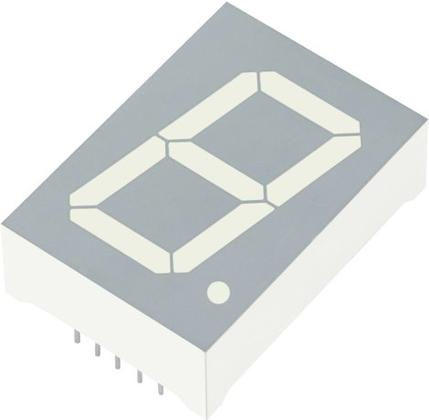 7 szegmenses kijelző, piros 25.4 mm 3.7 V Számjegyek: 1 Kingbright SA10-21SURKWA