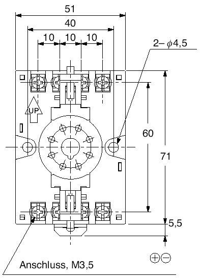 Panasonic 8 polusú relé foglalat, AT180031J 3. kép