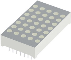 Piros 30.6 mm 1.85 V Kingbright TC12-11SURKWA