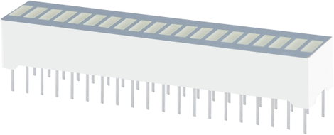Bargraph LED Sárga (Sz x Ma x Mé) 50.7 x 10.16 x 8 mm Kingbright DC-20/20SYKWA