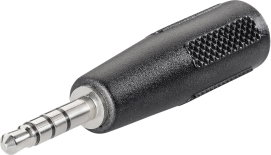 Jack Audio Adapter [1x Jackdugó 3.5 mm - 1x Jackalj 3.5 mm] fekete BKL Electronic