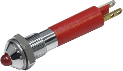 LED-es jelzőlámpa Piros 12 V/DC 20 mA CML 19020253