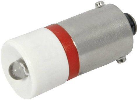 LED lámpa BA9s Piros 24 V/DC, 24 V/AC 350 mcd CML 18602350