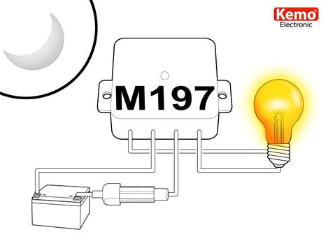 Alkonykapcsoló építő modul 12-28 V/DC, Kemo M197 2. kép