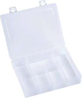 Üres alkatrésztároló doboz, 5 rekeszes 180 x 140 x 40mm Alutech 606120