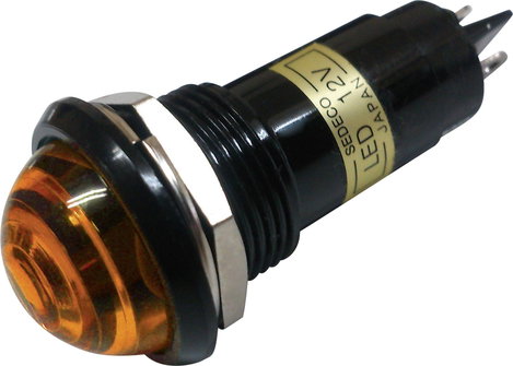 LED-es jelzőlámpa Narancs 12 V/DC Sedeco BD-1601