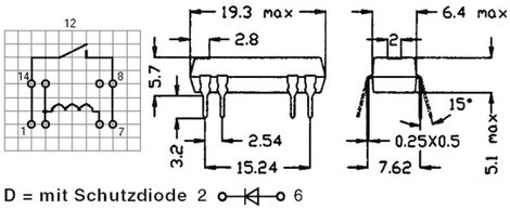12 V/DC 0.5 A 10 W StandexMeder Electronics DIP12-1A72-12L 2. kép