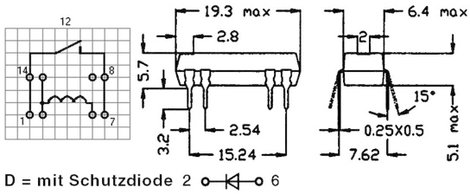 24 V/DC 0.5 A 10 W StandexMeder Electronics DIP24-1A72-12L 2. kép