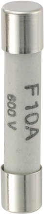 Olvadó biztosíték az MT-52 és AT-400 digitális multiméterekhez, Voltcraft 6*32 10A/600V bélyegkép