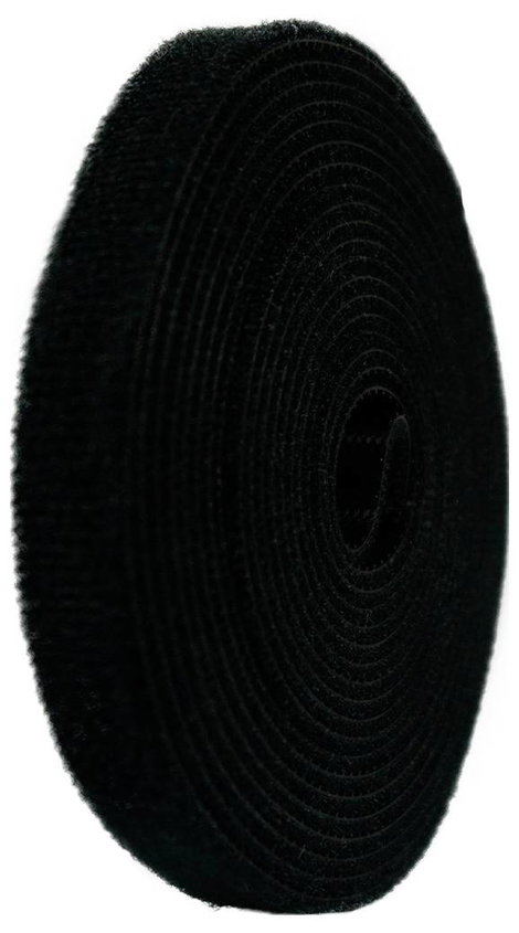 Tépőzár szalag, bolyhos és horgos fél, 3 m x 10 mm, 4 tekercs, fekete, Toolcraft KL10X3000C 2. kép