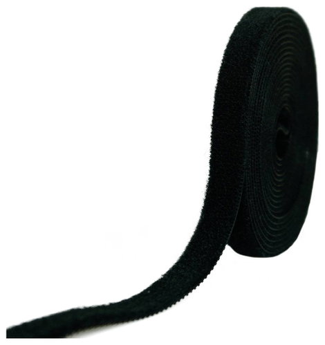 Tépőzár szalag, bolyhos és horgos fél, 3 m x 10 mm, 4 tekercs, fekete, Toolcraft KL10X3000C 5. kép