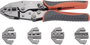 Racsnis krimpelő fogó sarukhoz, érintkezőkhöz, 5 db cserélhető betéttel Toolcraft 430461 bélyegkép