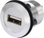 Beépíthető USB aljzat, USB 2.0 aljzat A, USB 2.0 aljzat B, Tru Components USB-02 bélyegkép