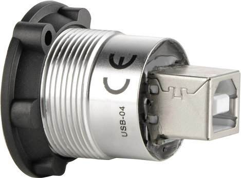 Beépíthető USB aljzat, USB 2.0 aljzat A, USB 2.0 aljzat B, Tru Components USB-02 2. kép