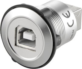 Beépíthető USB aljzat, USB 2.0 aljzat B, USB 2.0 aljzat A, Tru Components USB-03