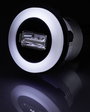 Beépíthető USB aljzat, USB 2.0 aljzat A, USB 2.0 dugó A, Tru Components USB-05-BK 1229321 3. bélyegkép