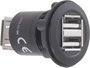 Beépíthető USB aljzat, 2x USB 2.0 aljzat A, 2x USB 2.0 aljzat A, Tru Components USB-07-BK bélyegkép