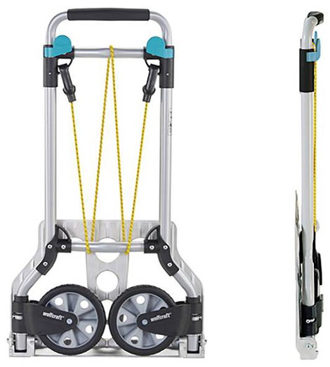 Összecsukható alumínium molnárkocsi, kézikocsi max. 70 kg-ig Wolfcraft 5505000 TS600 2. kép