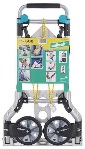 Összecsukható alumínium molnárkocsi, kézikocsi max. 70 kg-ig Wolfcraft 5505000 TS600 3. kép