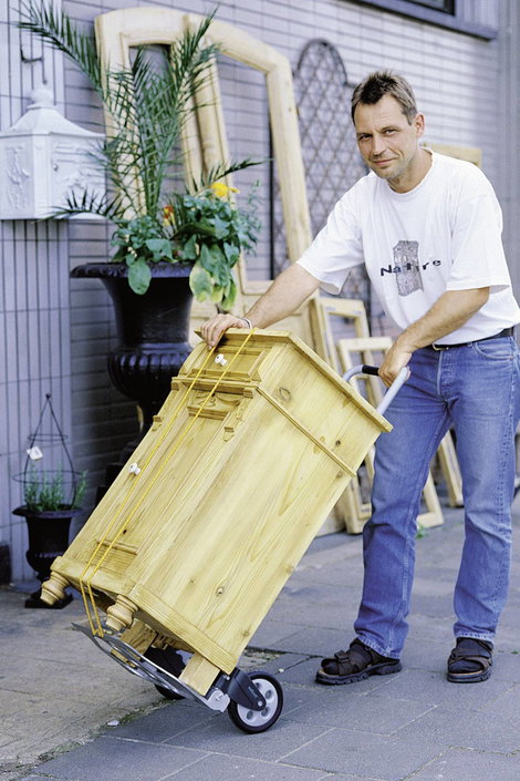 Összecsukható alumínium molnárkocsi, kézikocsi max. 70 kg-ig Wolfcraft 5505000 TS600 6. kép