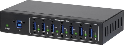 7 portos USB hub, Renkforce