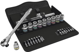 Racsnis dugókulcs készlet, króm-molibdén 1/2&quot  (12.5 mm) Wera Zyklop Metal 8100 SC 7