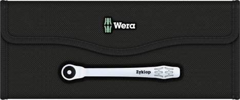 Racsnis dugókulcs készlet, króm-molibdén 1/2" (12.5 mm) Wera Zyklop Metal 8100 SC 7 3. kép