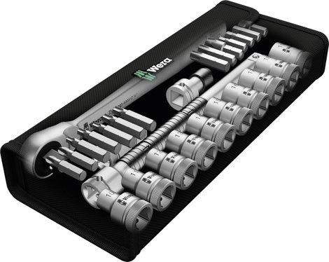 Racsnis dugókulcs készlet, króm-molibdén 1/2" (12.5 mm) Wera Zyklop Metal 8100 SC 7 6. kép