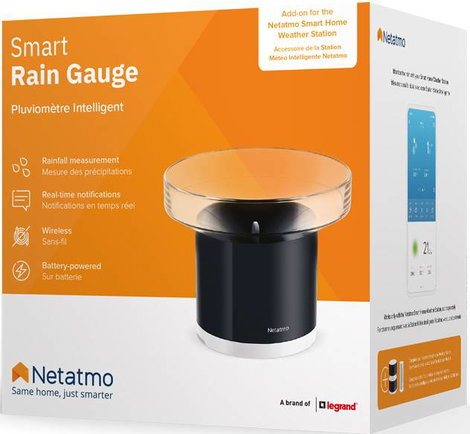 Netatmo Esőmérő, kiegészítő modul Netatmo NWS01 időjárásjelző állomáshoz, Netatmo NRG01-WW 2. kép