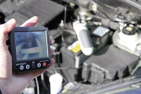 Kézi endoszkóp, levehető, vezeték nélküli LCD kijelzővel, SD kártya foglalattal, Ø 8 mm VOLTCRAFT BS 5. kép