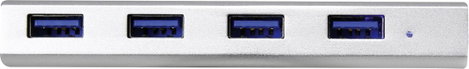 4 portos USB hub, alumínium, Renkforce 1234385 2. kép