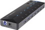 7+2 portos USB hub, gyorstöltő porttal, LED-es, Renkforce 6. bélyegkép