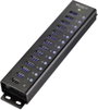 13+1 portos USB hub, alumínium, gyorstöltővel, falra szerelhető, Renkforce RF-3897144 bélyegkép