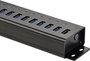 13+1 portos USB hub, alumínium, gyorstöltővel, falra szerelhető, Renkforce RF-3897144 6. bélyegkép