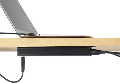 13+1 portos USB hub, alumínium, gyorstöltővel, falra szerelhető, Renkforce RF-3897144 8. kép