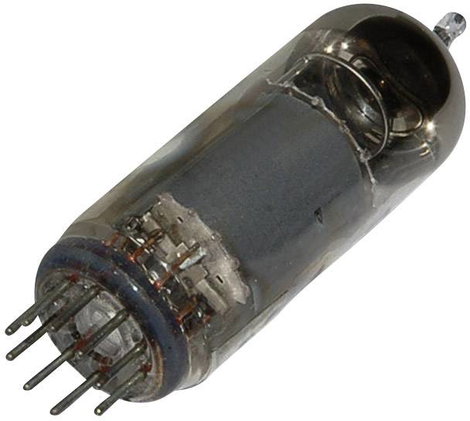 Elektroncső EF 80 = 6 BX 6, pólusszám 9, novál foglalat, Pentóda