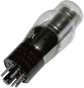 Elektroncső OC 3 = VR 105, pólusszám 8, oktál foglalat, Feszültség-szabályozó