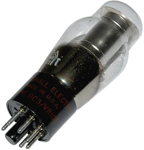 Elektroncső OC 3 = VR 105, pólusszám 8, oktál foglalat, Feszültség-szabályozó