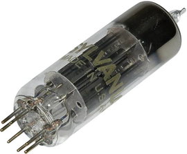 Elektroncső EZ 90 = 6 X 4, pólusszám 7, Kettős egyenirányító