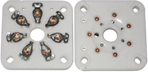 Kerámia szeptár elektroncső foglalat, pólusszám 7