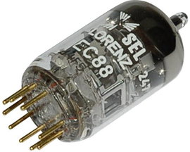 Elektroncső EC 88, pólusszám 9, novál foglalat, Trióda