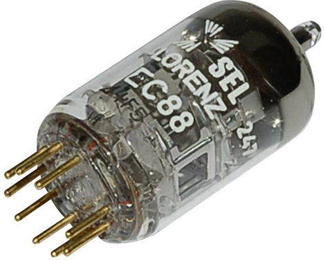 Elektroncső EC 88, pólusszám 9, novál foglalat, Trióda