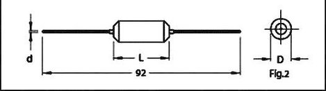 Fojtótekercs, axiális 470 µH 1,2 Ω Fastron 77A-471M-00 3. kép