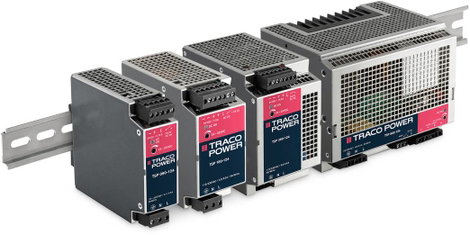 Kalapsín tápegységek, TSP sorozat 72 - 600 watt, DIN kalapsínre szerelhető - TSP 360-124