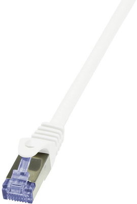 RJ45 Hálózati csatlakozókábel, CAT 6A S/FTP [1x RJ45 dugó - 1x RJ45 dugó] 1,5 m, fehér LogiLink