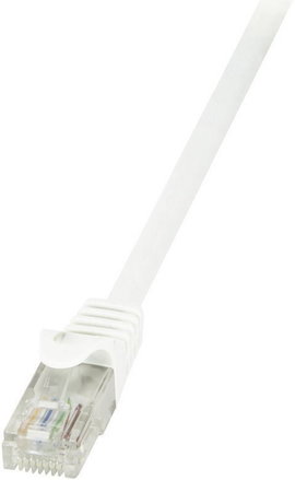 RJ45 Hálózati csatlakozókábel, CAT 6 U/UTP [1x RJ45 dugó - 1x RJ45 dugó] 0,5 m, fehér LogiLink CP202
