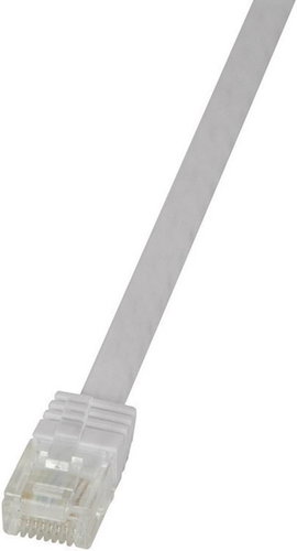 RJ45 Hálózati csatlakozókábel, CAT 6 U/UTP [1x RJ45 dugó - 1x RJ45 dugó] 0,25 m, fehér LogiLink CF20