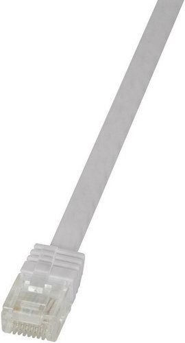 RJ45 Hálózati csatlakozókábel, CAT 6 U/UTP [1x RJ45 dugó - 1x RJ45 dugó] 5 m, fehér LogiLink CF2071U